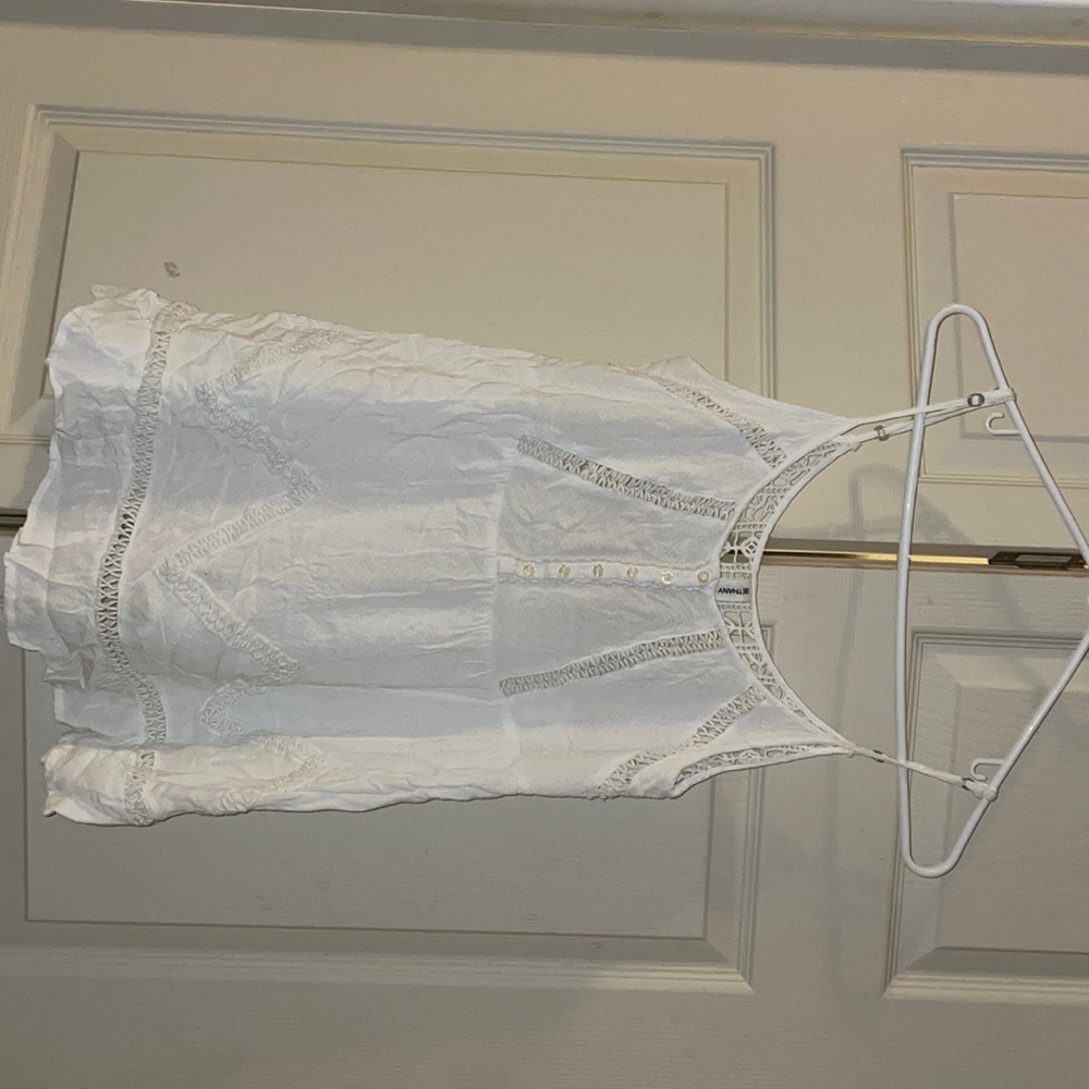 White tank- open detailed back